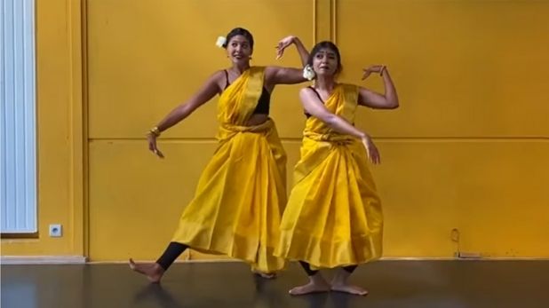 स ड पहनकर लड क य न क य अ ग र ज ग न पर इ ड यन ड स व ड य ह मज द र Youtube Shares Bharatnatyam And Hip Hop Dance Mix Video On Instagram And Its Really Awesome 2 Tv9 Bharatvarsh