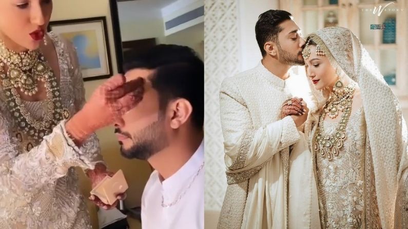 gauhar khan done makeup of husband zaid before nikaah | Video: निकाह से  पहले गौहर खान ने किया था शौहर का मेकअप, देखकर आपको भी आएगा प्यार