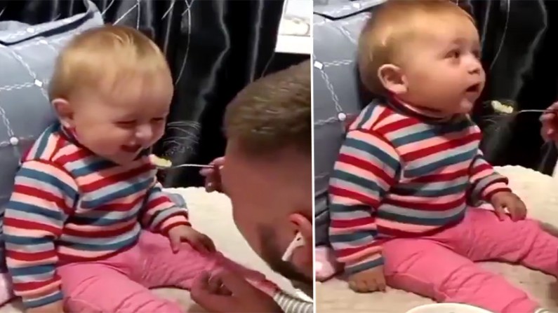 इस छ ट बच च क क य ट ह स क क यल ह ए ल ग व ड य द ख ब ल ल ग इसस ब हतर क छ नह A Video Of A Baby Delightful Giggling Along With Her Father Goes Viral