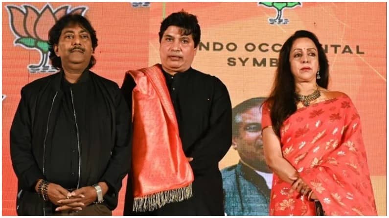 Bengal election 2021: बीजेपी ने लॉन्च किया 'भगवा झंडा लहराए' एलबम, हेमा मालिनी बोलीं - बदलेंगे बंगाल की तस्वीर BJP launched song album for West Bengal election, MP Hema malini present at