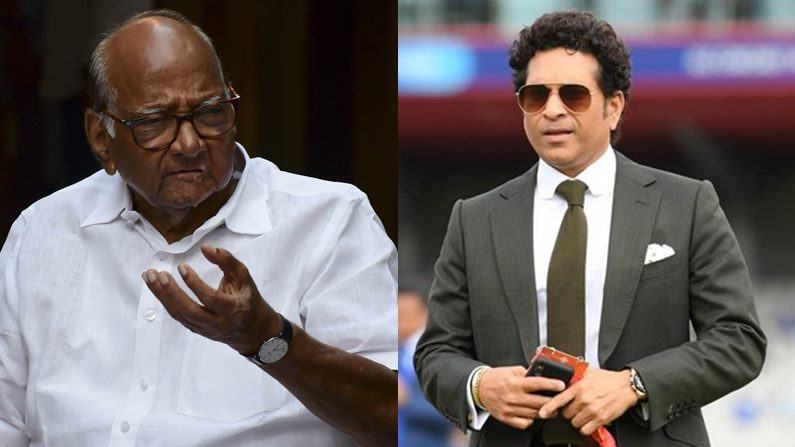 Image result for image of sharad pawar and sachin tendulkar