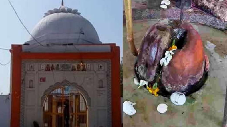 शास्त्रों में सप्ताह का हर दिन किसी न किसी देवी-देवता को समर्पित किया गया है. सोमवार का दिन महादेव की पूजा के लिए श्रेष्ठ माना जाता है. सोमवार के दिन महादेव के भक्त अपनी मनोकामनाओं की पूर्ति के लिए उनका व्रत रखते हैं और पूजा-पाठ वगैरह करते हैं. आज सोमवार के दिन हम आपको बताएंगे महादेव के ऐसे मंदिर के बारे में जिसके बारे में जानकर आप भी हैरान रह जाएंगे. हम बात कर रहे हैं यूपी के मैनपुरी शहर के वाणेश्वर मंदिर की. ये मंदिर पुरानी मैनपुरी से सटे गांव नगरिया में है. कहने को ये छोटा सा मंदिर है, लेकिन बहुत पुराना है. साथ ही यहां के किस्से भी काफी दिलचस्प और हैरान कर देने वाले हैं. गांव नगरिया में होने की वजह से इस मंदिर को नगरिया मंदिर के नाम से भी जाना जाता है. सावन के महीने और महाशिवरात्रि पर इस मंदिर में यहां बड़े आयोजन किए जाते हैं और तमाम भक्त यहां आकर भगवान की पूजा-अर्चना करते हैं. अपनी जगह से खिसकता है यहां का शिवलिंग वाणेश्वर मंदिर को लेकर मान्यता है कि यहां का शिवलिंग हर साल अपने स्थान से थोड़ा सा खिसक जाता है. यदि आप इस मंदिर में कदम रखेंगे तो आपको भी मंदिर में घुसते ही ऐसा नजारा दिखेगा जो आमतौर पर शिव मंदिरों में नहीं होता. आपने ज्यादातर शिव मंदिरों में शिवलिंग को घंटे के नीचे स्थित देखा होगा, लेकिन वाणेश्वर मंदिर का शिवलिंग घंटे से करीब दो फुट की दूरी पर स्थित है. मंदिर के दरवाजे के बेहद करीब है शिवलिंग मंदिर में घुसते ही दरवाजे के बेहद नजदीक आपको ये शिवलिंग नजर आ जाएगा, मानो ये मंदिर के दरवाजे को पार कर जाना चाहता हो. खास बात ये भी है कि ये शिवलिंग देखने में बिल्कुल सामान्य नहीं है, शिवलिंग के बीच में एक मोटी दरार सी है जैसे मानो किसी ने इस शिवलिंग पर नुकीली चीज से प्रहार किया हो. ये है शिवलिंग खिसकने की वजह मंदिर में शिवलिंग खिसकने को लेकर वहां के लोगों की मान्यता है कि करीब पचास से साठ वर्ष पूर्व गांव में एक बार सूखा पड़ा था. तब ग्रामीणों ने बारिश के लिए शिव जी की काफी पूजा अर्चना की. लेकिन बारिश नहीं हुई. एक दिन गुस्से में आकर मंदिर के पुजारी भोंगड़ानन्द ने शिवलिंग में कुल्हाड़ी से कई प्रहार कर दिए. बताया जाता है कि शिवलिंग में मौजूद मोटी दरार उसी कुल्हाड़ी के प्रहार का प्रमाण है. यहां के लोगों का मानना है कि जिस दिन इस ये घटना घटी, उसी दिन से ये शिवलिंग अपने स्थान से हर साल खिसकने लगा. इस डर से सहमे रहते हैं लोग ग्रामीणों के मुताबिक कई बार तो ये शिवलिंग मंदिर के द्वार के इतना करीब आ गया कि लगा अब ये जल्द बाहर आ जाएगा. ये दृश्य देखकर लोग सहम भी गए, लेकिन कुछ समय बाद शिवलिंग फिर से अंदर चला गया. स्थानीय लोगों की मान्यता है कि जिस दिन ये शिवलिंग दरवाजे के बाहर आ गया, उस दिन संसार में प्रलय निश्चित है. 40 दिनों में पूरी हो जाती है कोई भी मनोकामना वाणेश्वर मंदिर को लेकर ये भी कहा जाता है कि इस मंदिर में जो भक्त लगातार चालीस दिनों तक शिवलिंग पर जल चढ़ाने का संकल्प लेता है और उसे पूरा करता है, उसकी कोई भी मनोकामना पूरी जरूर होती है. हालांकि उन 40 दिनों के दौरान महादेव अपने भक्त की कड़ी परीक्षा लेते हैं और उसे इस दौरान तमाम संकटों से गुजरना पड़ता है. लेकिन अगर वो इस परीक्षा को पास करके महादेव का जलाभिषेक का संकल्प पूरा करता है तो उसे महादेव का आशीर्वाद प्राप्त होता है और उसके असंभव काम भी पूरे हो जाते हैं. शास्त्रों में सप्ताह का हर दिन किसी न किसी देवी-देवता को समर्पित किया गया है. सोमवार का दिन महादेव की पूजा के लिए श्रेष्ठ माना जाता है. सोमवार के दिन महादेव के भक्त अपनी मनोकामनाओं की पूर्ति के लिए उनका व्रत रखते हैं और पूजा-पाठ वगैरह करते हैं. आज सोमवार के दिन हम आपको बताएंगे महादेव के ऐसे मंदिर के बारे में जिसके बारे में जानकर आप भी हैरान रह जाएंगे. हम बात कर रहे हैं यूपी के मैनपुरी शहर के वाणेश्वर मंदिर की. ये मंदिर पुरानी मैनपुरी से सटे गांव नगरिया में है. कहने को ये छोटा सा मंदिर है, लेकिन बहुत पुराना है. साथ ही यहां के किस्से भी काफी दिलचस्प और हैरान कर देने वाले हैं. गांव नगरिया में होने की वजह से इस मंदिर को नगरिया मंदिर के नाम से भी जाना जाता है. सावन के महीने और महाशिवरात्रि पर इस मंदिर में यहां बड़े आयोजन किए जाते हैं और तमाम भक्त यहां आकर भगवान की पूजा-अर्चना करते हैं. अपनी जगह से खिसकता है यहां का शिवलिंग वाणेश्वर मंदिर को लेकर मान्यता है कि यहां का शिवलिंग हर साल अपने स्थान से थोड़ा सा खिसक जाता है. यदि आप इस मंदिर में कदम रखेंगे तो आपको भी मंदिर में घुसते ही ऐसा नजारा दिखेगा जो आमतौर पर शिव मंदिरों में नहीं होता. आपने ज्यादातर शिव मंदिरों में शिवलिंग को घंटे के नीचे स्थित देखा होगा, लेकिन वाणेश्वर मंदिर का शिवलिंग घंटे से करीब दो फुट की दूरी पर स्थित है. मंदिर के दरवाजे के बेहद करीब है शिवलिंग मंदिर में घुसते ही दरवाजे के बेहद नजदीक आपको ये शिवलिंग नजर आ जाएगा, मानो ये मंदिर के दरवाजे को पार कर जाना चाहता हो. खास बात ये भी है कि ये शिवलिंग देखने में बिल्कुल सामान्य नहीं है, शिवलिंग के बीच में एक मोटी दरार सी है जैसे मानो किसी ने इस शिवलिंग पर नुकीली चीज से प्रहार किया हो. ये है शिवलिंग खिसकने की वजह मंदिर में शिवलिंग खिसकने को लेकर वहां के लोगों की मान्यता है कि करीब पचास से साठ वर्ष पूर्व गांव में एक बार सूखा पड़ा था. तब ग्रामीणों ने बारिश के लिए शिव जी की काफी पूजा अर्चना की. लेकिन बारिश नहीं हुई. एक दिन गुस्से में आकर मंदिर के पुजारी भोंगड़ानन्द ने शिवलिंग में कुल्हाड़ी से कई प्रहार कर दिए. बताया जाता है कि शिवलिंग में मौजूद मोटी दरार उसी कुल्हाड़ी के प्रहार का प्रमाण है. यहां के लोगों का मानना है कि जिस दिन इस ये घटना घटी, उसी दिन से ये शिवलिंग अपने स्थान से हर साल खिसकने लगा. इस डर से सहमे रहते हैं लोग ग्रामीणों के मुताबिक कई बार तो ये शिवलिंग मंदिर के द्वार के इतना करीब आ गया कि लगा अब ये जल्द बाहर आ जाएगा. ये दृश्य देखकर लोग सहम भी गए, लेकिन कुछ समय बाद शिवलिंग फिर से अंदर चला गया. स्थानीय लोगों की मान्यता है कि जिस दिन ये शिवलिंग दरवाजे के बाहर आ गया, उस दिन संसार में प्रलय निश्चित है. 40 दिनों में पूरी हो जाती है कोई भी मनोकामना वाणेश्वर मंदिर को लेकर ये भी कहा जाता है कि इस मंदिर में जो भक्त लगातार चालीस दिनों तक शिवलिंग पर जल चढ़ाने का संकल्प लेता है और उसे पूरा करता है, उसकी कोई भी मनोकामना पूरी जरूर होती है. हालांकि उन 40 दिनों के दौरान महादेव अपने भक्त की कड़ी परीक्षा लेते हैं और उसे इस दौरान तमाम संकटों से गुजरना पड़ता है. लेकिन अगर वो इस परीक्षा को पास करके महादेव का जलाभिषेक का संकल्प पूरा करता है तो उसे महादेव का आशीर्वाद प्राप्त होता है और उसके असंभव काम भी पूरे हो जाते हैं.