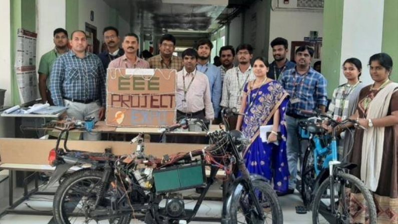 College students made electric bike with wireless charging, gives a range of 100 km