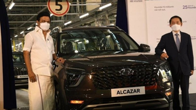 Hyundai completes 10 million car production in India, Alcazar becomes the last car to touch the figure